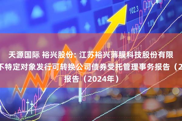 天源国际 裕兴股份: 江苏裕兴薄膜科技股份有限公司向不特定对象发行可转换公司债券受托管理事务报告（2024年）