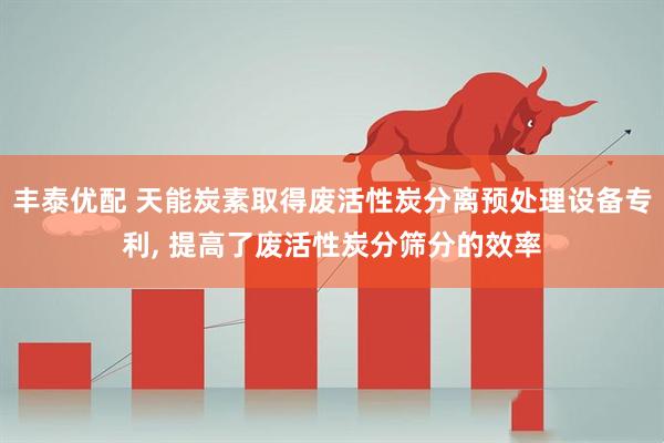 丰泰优配 天能炭素取得废活性炭分离预处理设备专利, 提高了废活性炭分筛分的效率