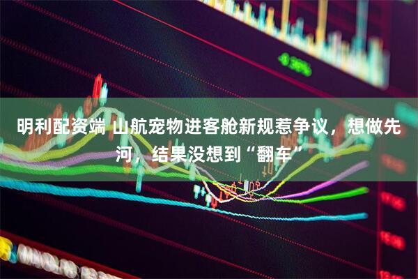 明利配资端 山航宠物进客舱新规惹争议，想做先河，结果没想到“翻车”